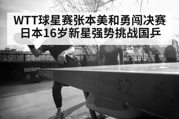WTT球星赛张本美和勇闯决赛 日本16岁新星强势挑战国乒